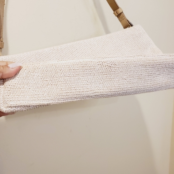 Mazzini Firenze made in Italy vintage  Cream Canvas shoulder bag - Picture 3 of 12